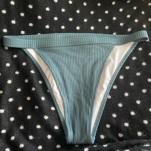 Victoria’s Secret PINK Teal Ribbed Bikini Bottom